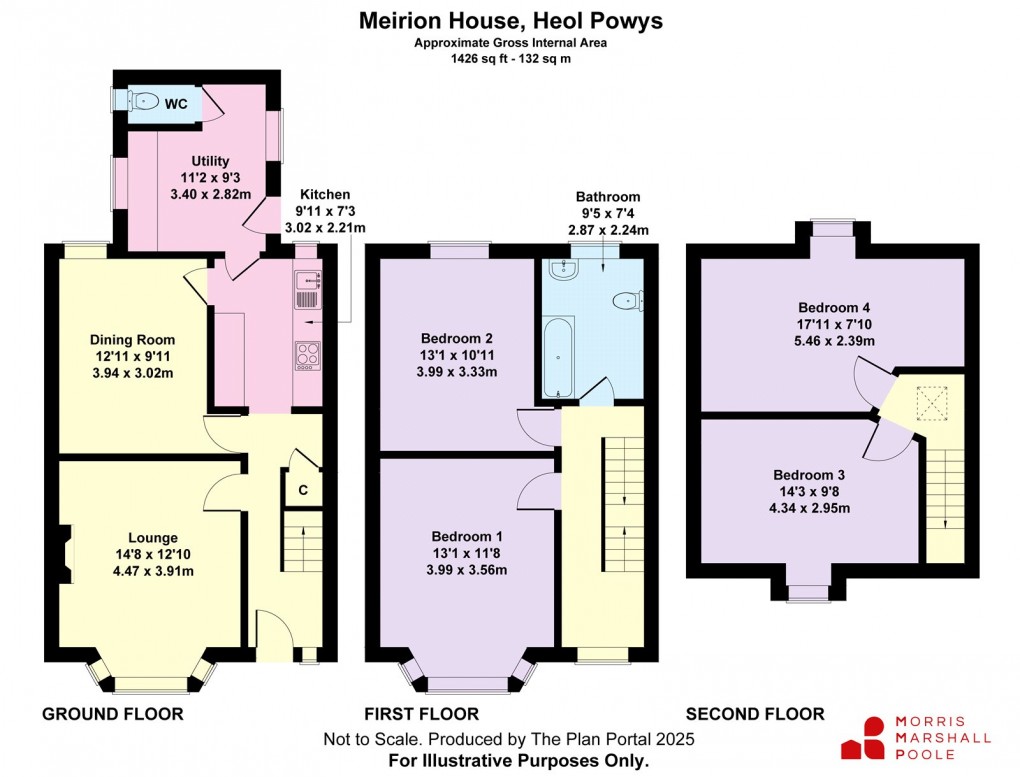 Floorplan for Heol Powys, Machynlleth, Powys
