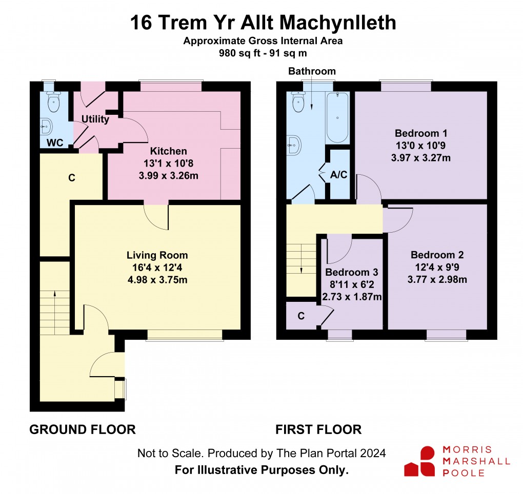 Floorplan for Trem Yr Allt, Machynlleth, Powys
