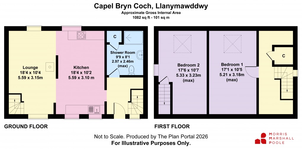 Floorplan for Llanymawddwy, Machynlleth, Gwynedd