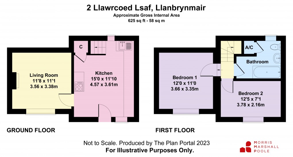 Floorplan for Llawrcoed Isaf, Llanbrynmair, Powys