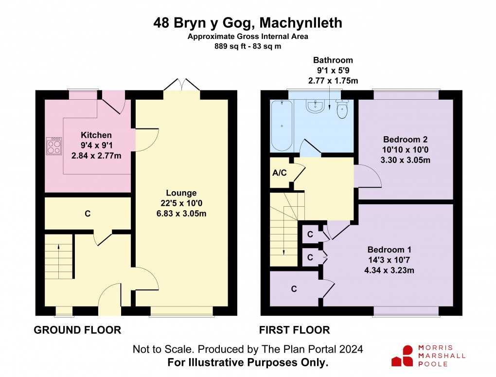 Floorplan for Bryn Y Gog, Machynlleth, Powys