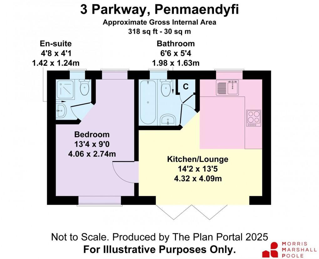 Floorplan for Parkway, Penmaendyfi, Pennal, Machynlleth