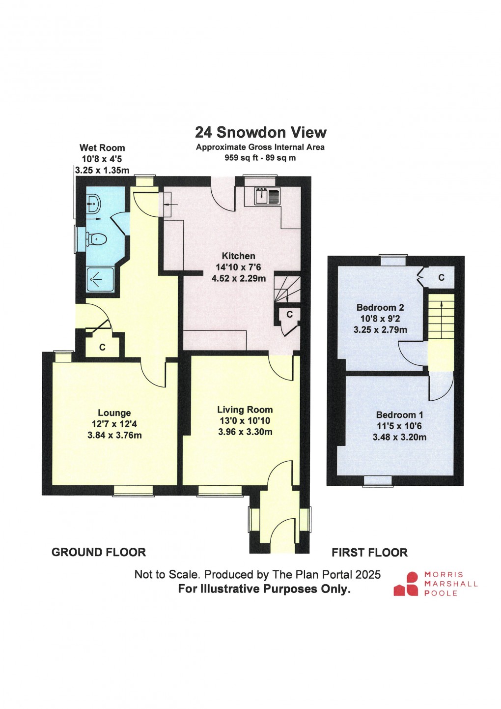 Floorplan for Snowdon View, Machynlleth, Powys
