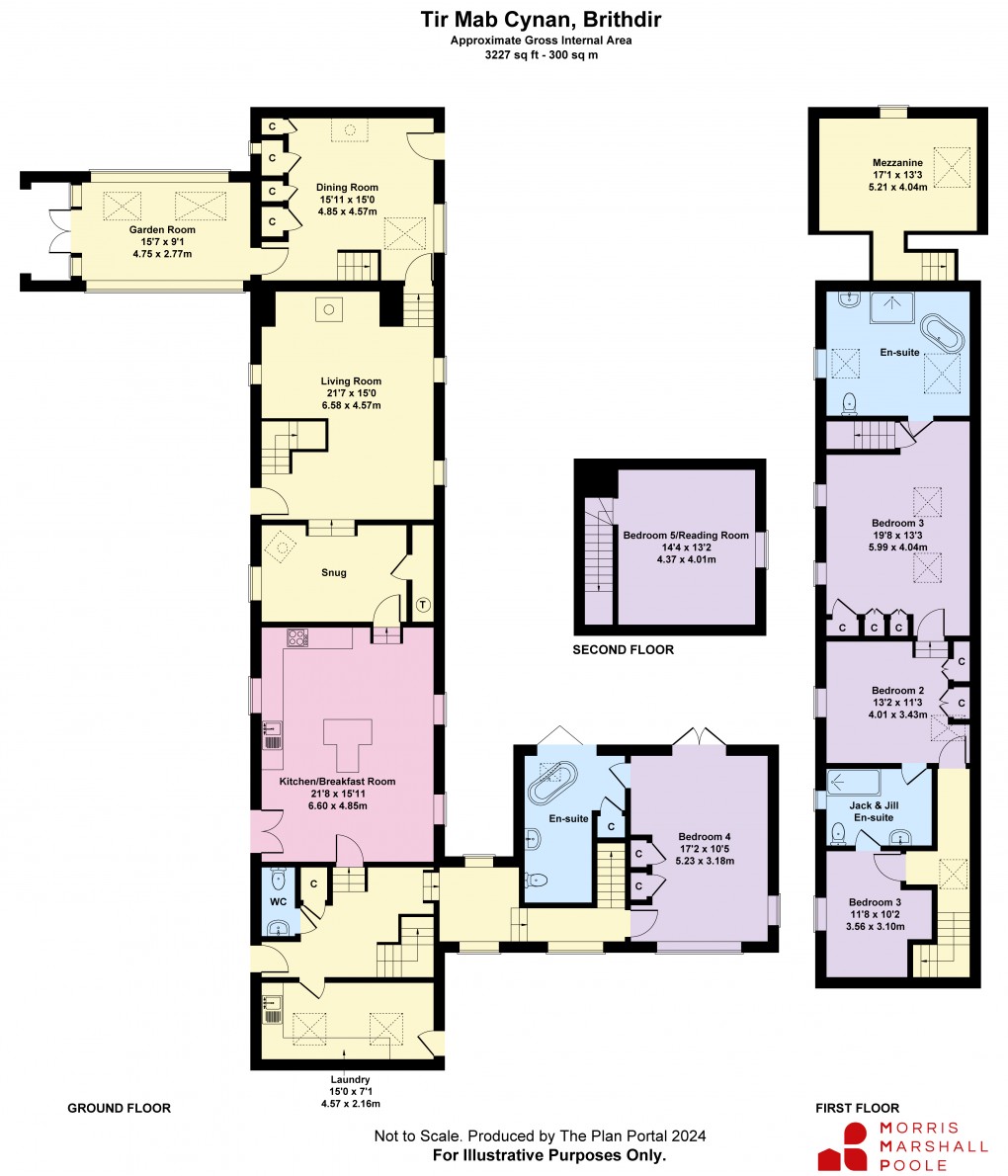 Floorplan for Brithdir, Dolgellau, Gwynedd