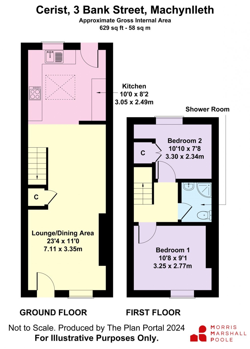 Floorplan for Bank Street, Machynlleth, Powys