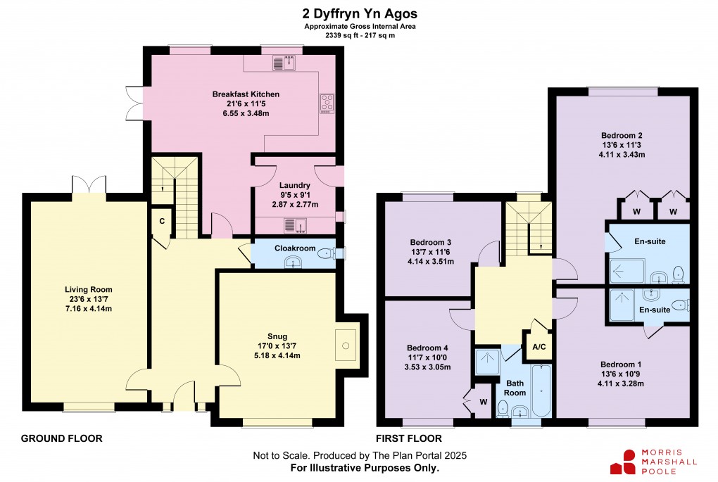 Floorplan for Dolfach, Llanbrynmair, Powys