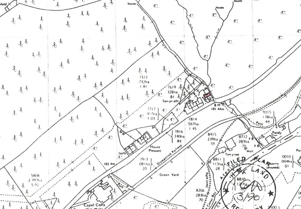Floorplan for Tanrallt, Corris, Machynlleth, Gwynedd