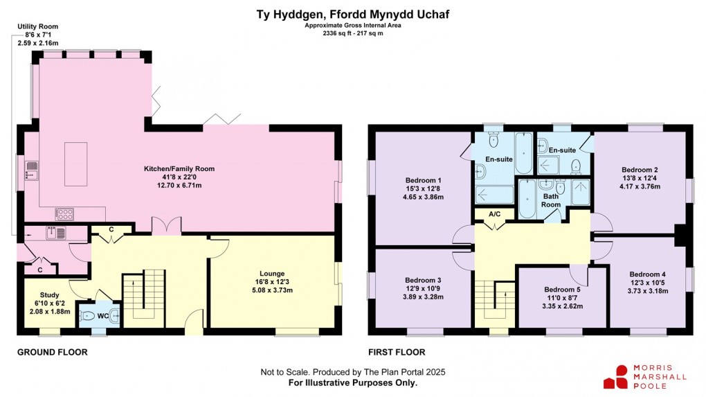 Floorplan for Ffordd Mynydd Uchaf, Machynlleth, Powys