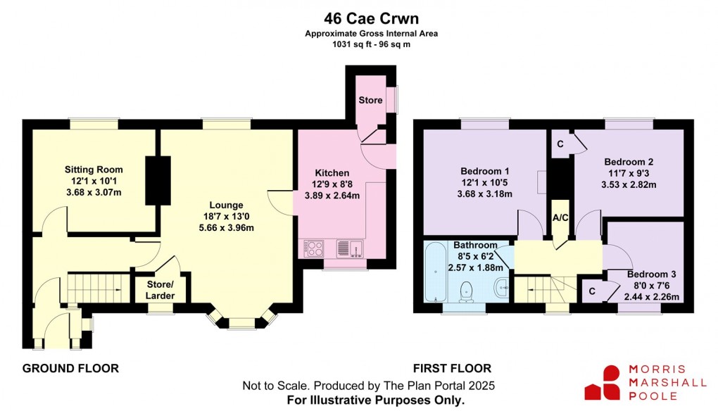 Floorplan for Cae Crwn, Machynlleth, Powys