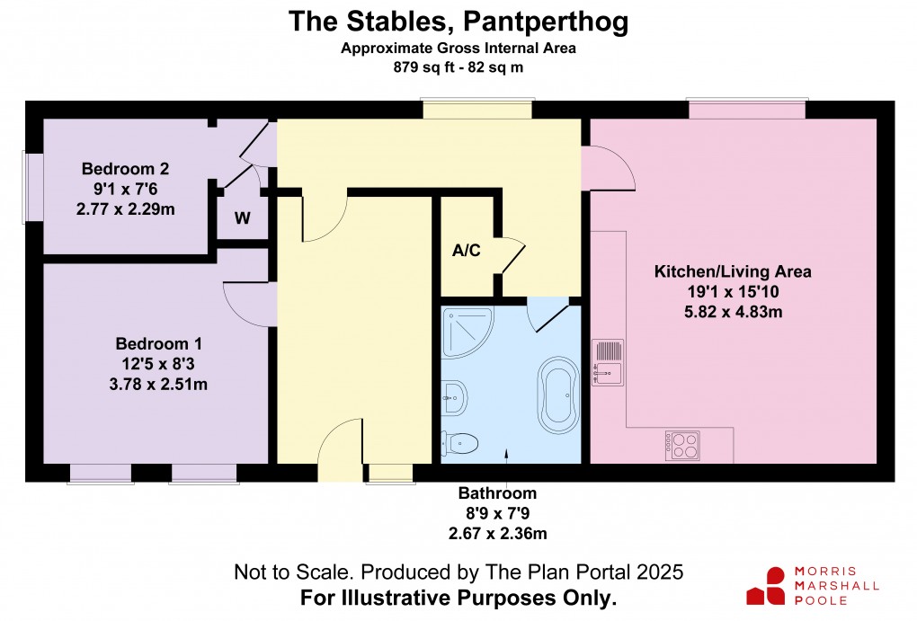 Floorplan for Pantperthog, Machynlleth, Powys