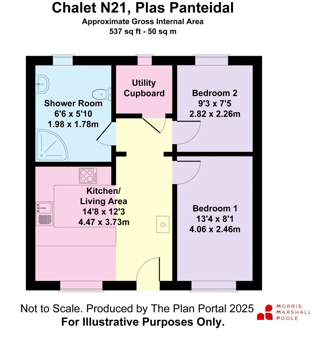 Floorplan for Plas Panteidal, Aberdovey/Aberdyfi, Gwynedd