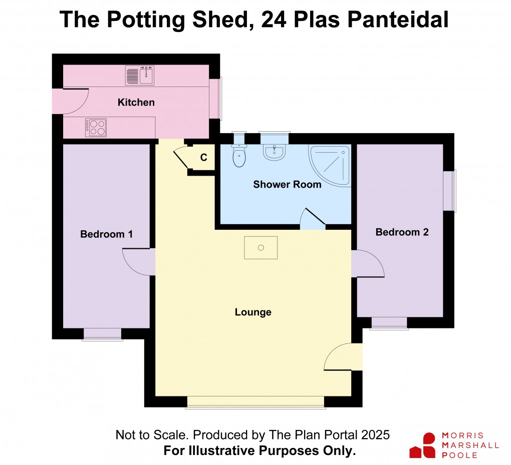 Floorplan for Plas Panteidal, Aberdovey/Aberdyfi, Gwynedd