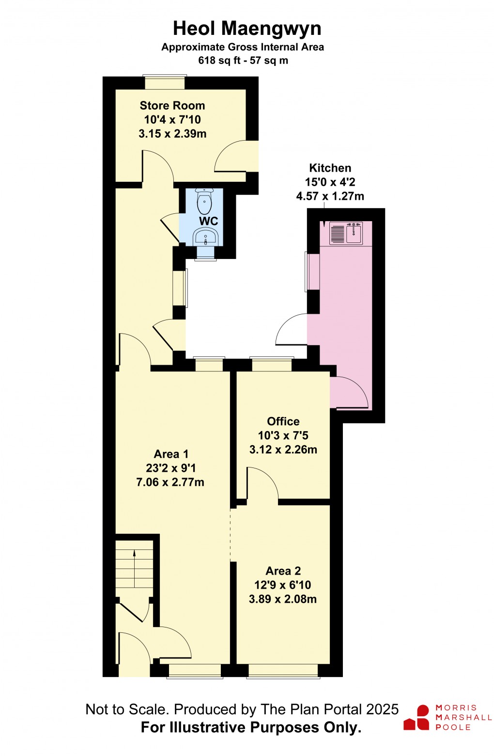 Floorplan for Heol Maengwyn, Machynlleth, Powys