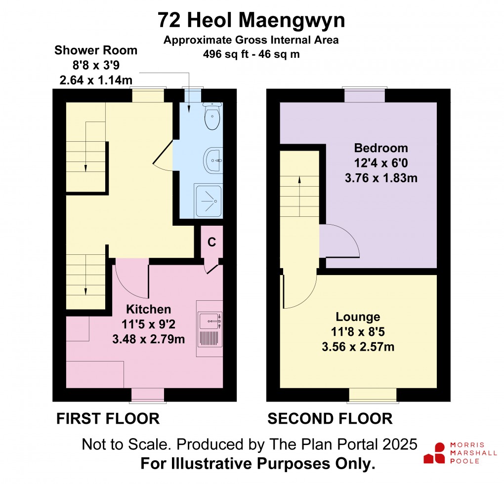 Floorplan for Heol Maengwyn, Machynlleth, Powys