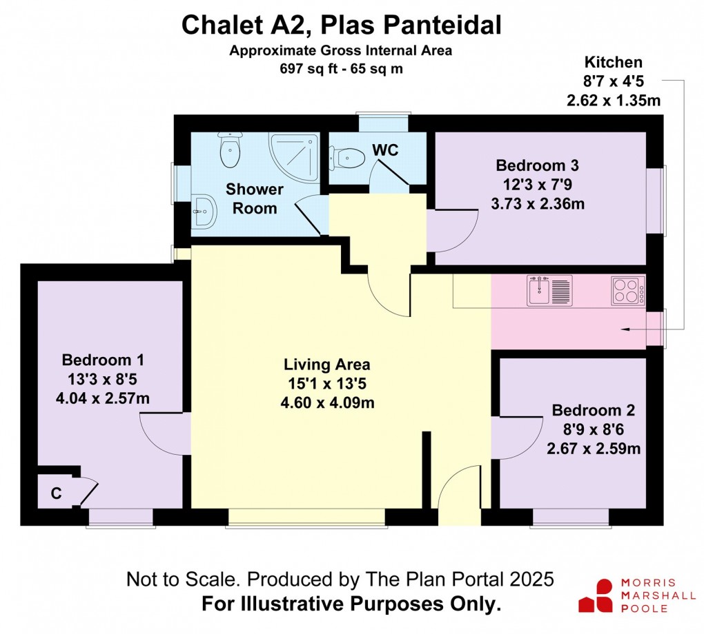 Floorplan for Aberdovey/Aberdyfi, Gwynedd