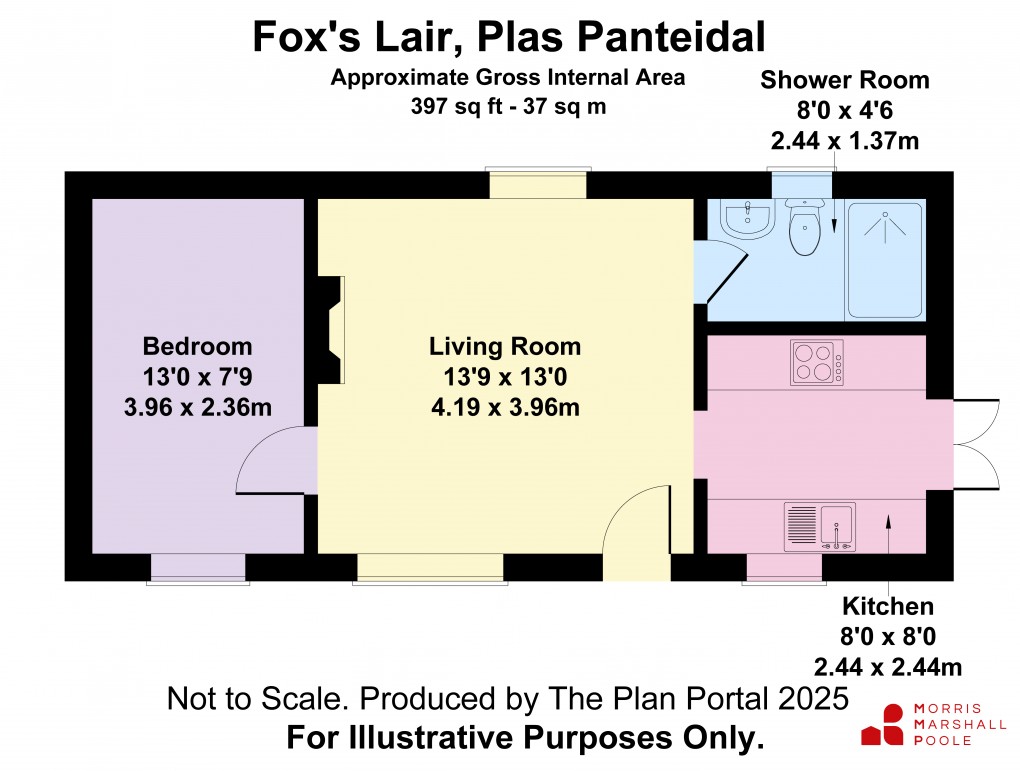 Floorplan for Aberdovey/Aberdyfi, Gwynedd