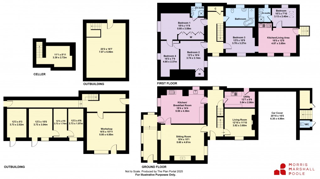 Floorplan for Commins Coch, Machynlleth, Powys