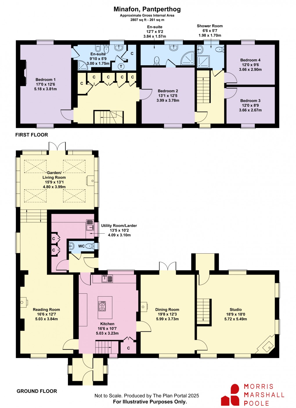 Floorplan for Pantperthog, Machynlleth, Powys