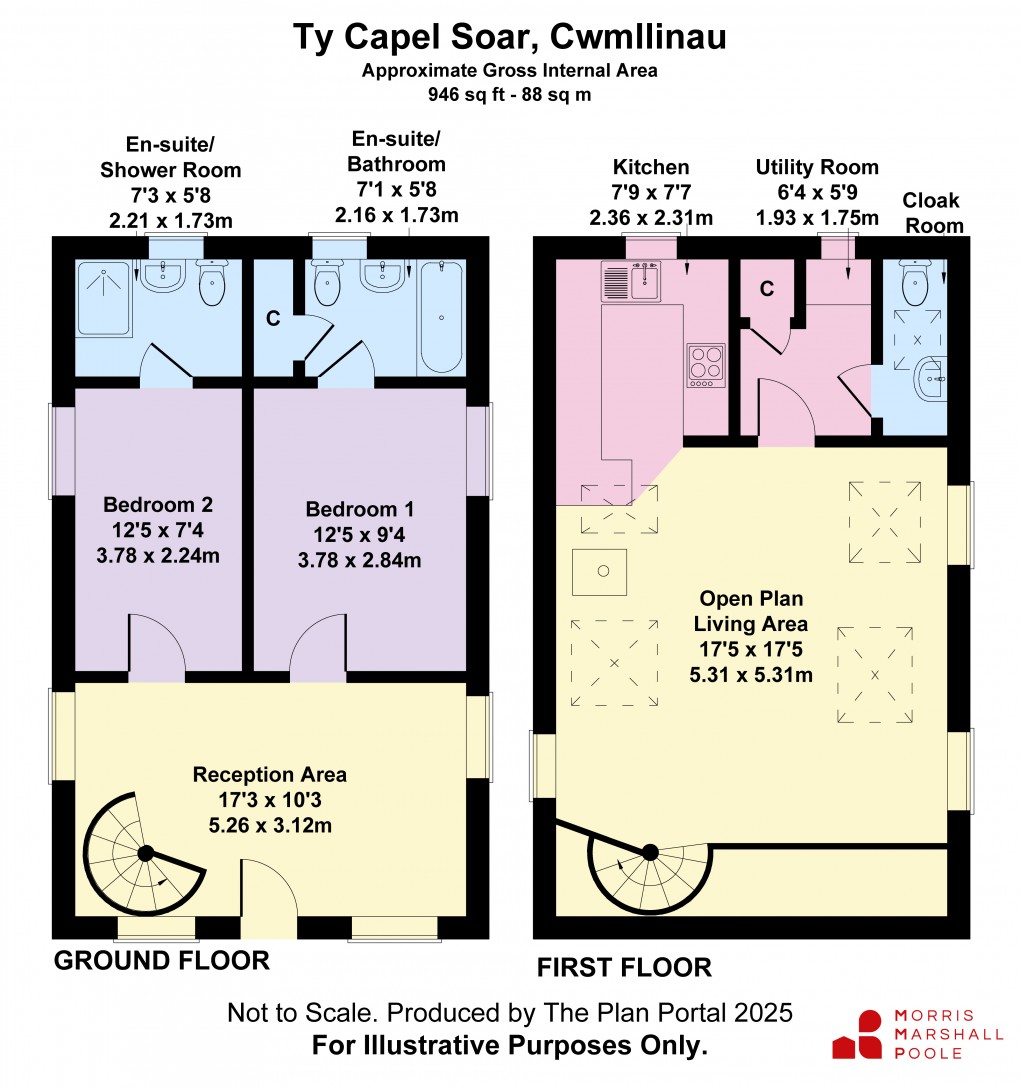 Floorplan for Bryngwyn, Cwmllinau, Machynlleth, Powys