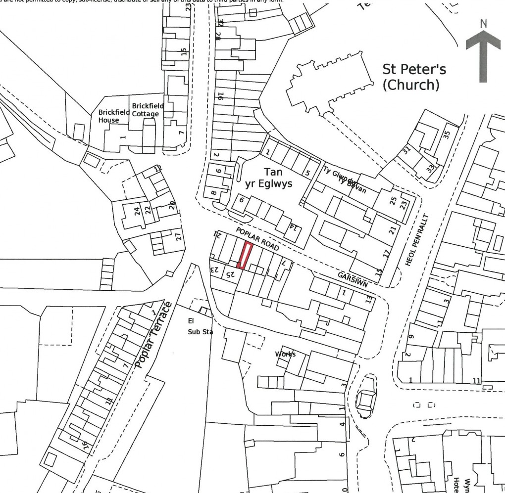 Floorplan for Poplar Road, Machynlleth, Powys