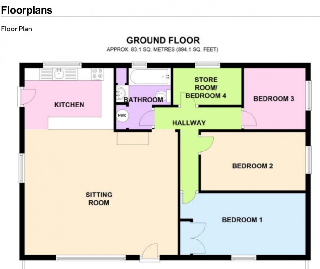 Floorplan for Llugwy Lodge Estate, Pennal, Machynlleth, Gwynedd