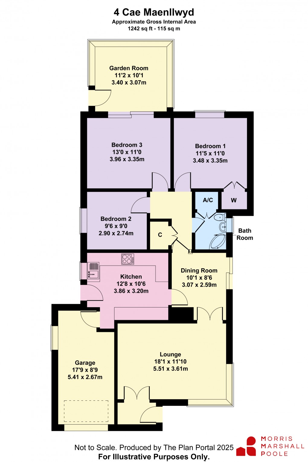 Floorplan for Cae Maenllwyd, Machynlleth, Powys