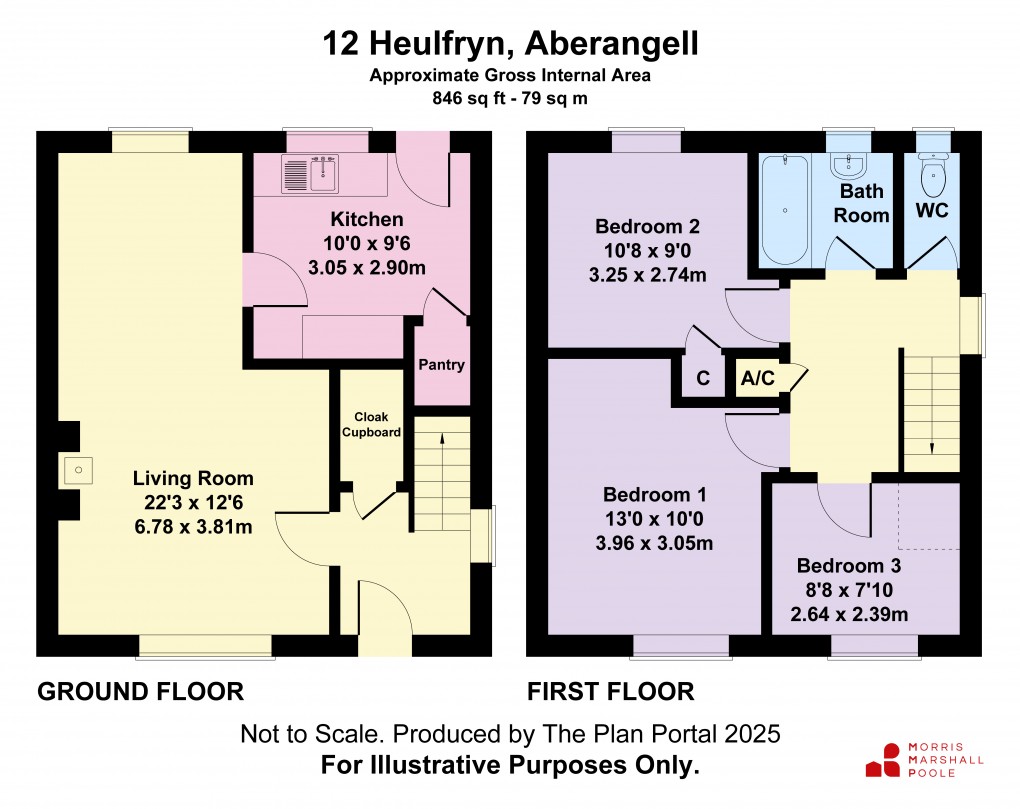 Floorplan for Heulfryn, Aberangell, Machynlleth, Powys