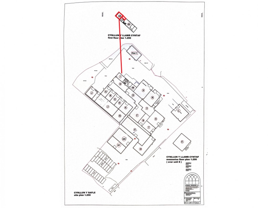 Floorplan for Glan Yr Afon Industrial Estate, Llanbadarn Fawr, Aberystwyth, Ceredigion