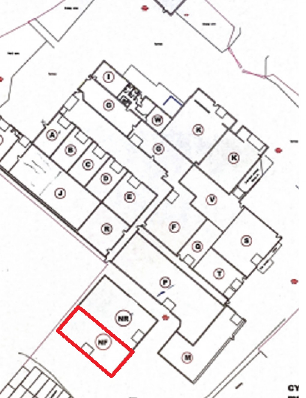 Floorplan for Glan Yr Afon Industrial Estate, Llanbadarn Fawr, Aberystwyth, Ceredigion