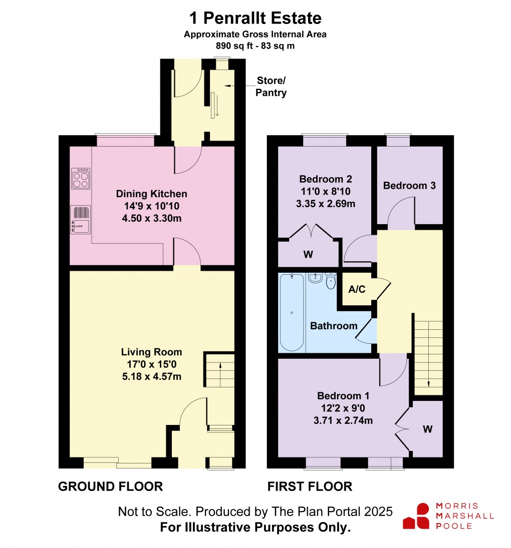 Floorplan for Penrallt Street, Machynlleth, Powys