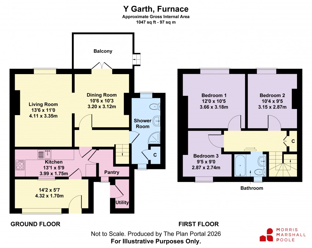 Floorplan for Furnace, Machynlleth, Ceredigion