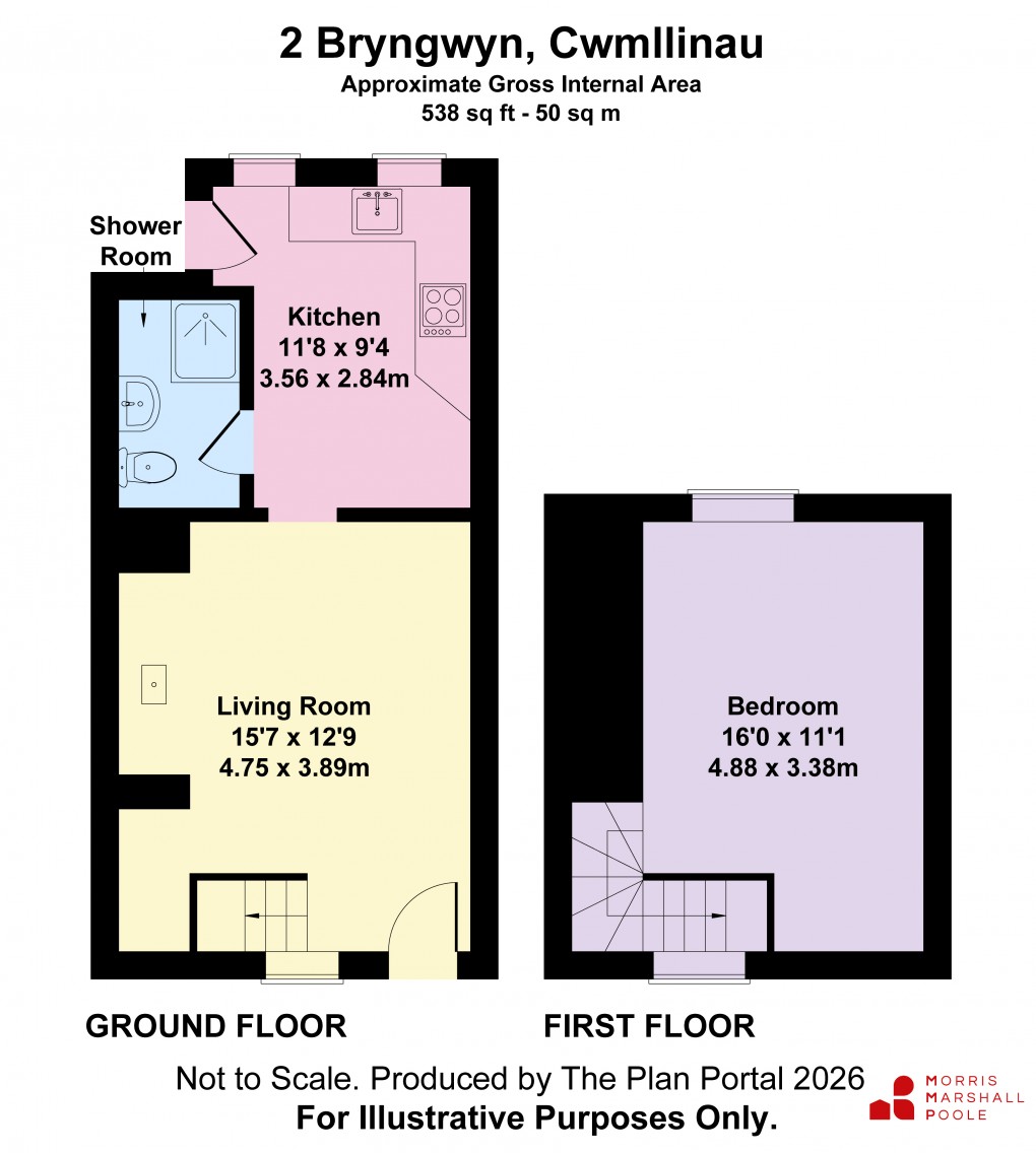 Floorplan for Bryngwyn, Cwmllinau, Machynlleth, Powys