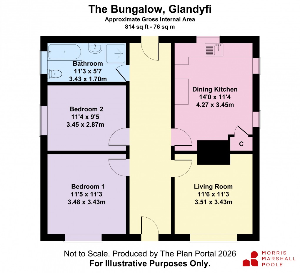 Floorplan for Glandyfi, Machynlleth, Ceredigion