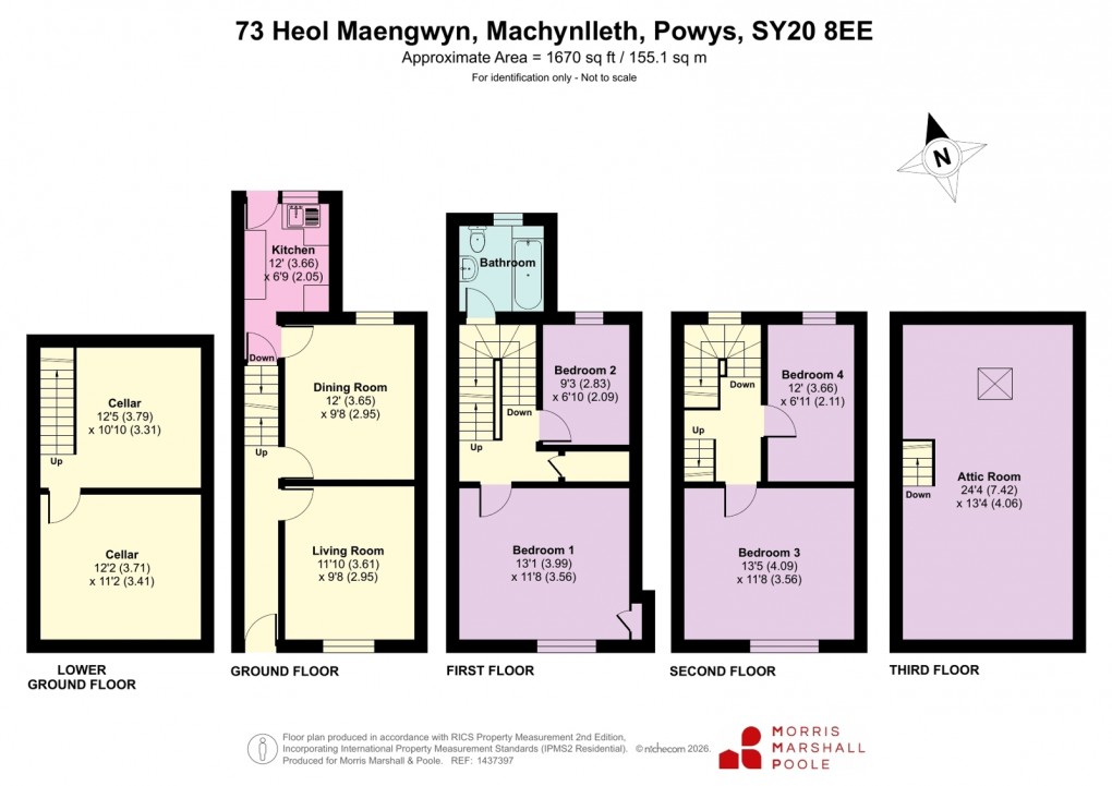 Floorplan for Heol Maengwyn, Machynlleth, Powys