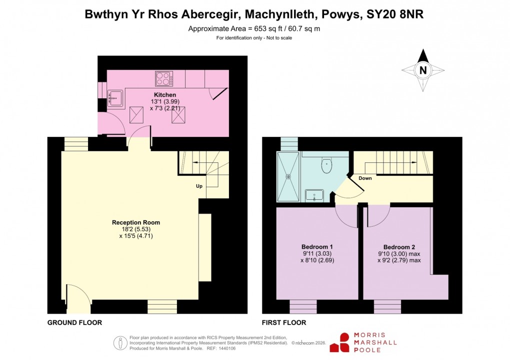 Floorplan for Abercegir, Machynlleth, Powys