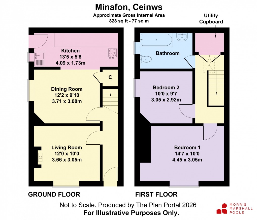 Floorplan for Ceinws, Machynlleth, Powys