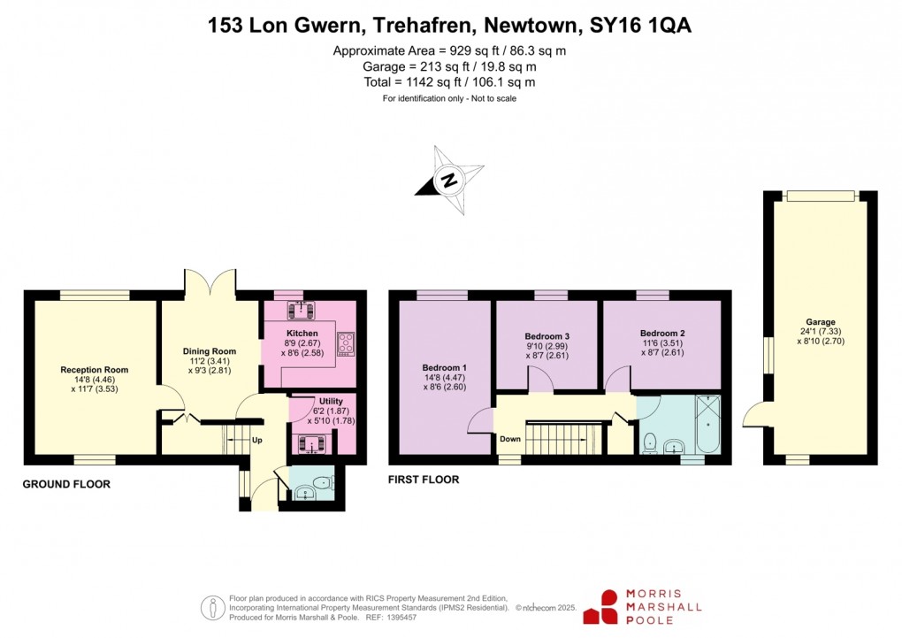 Floorplan for Lon Gwern, Trehafren, Newtown, Powys