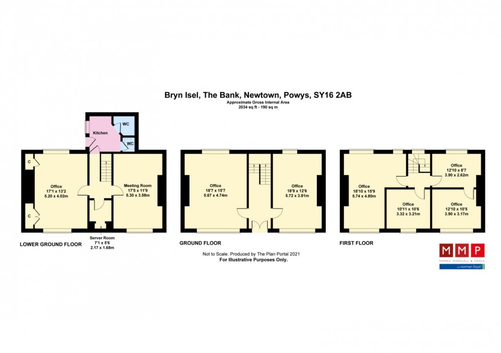 Floorplan for The Bank, Newtown, Powys