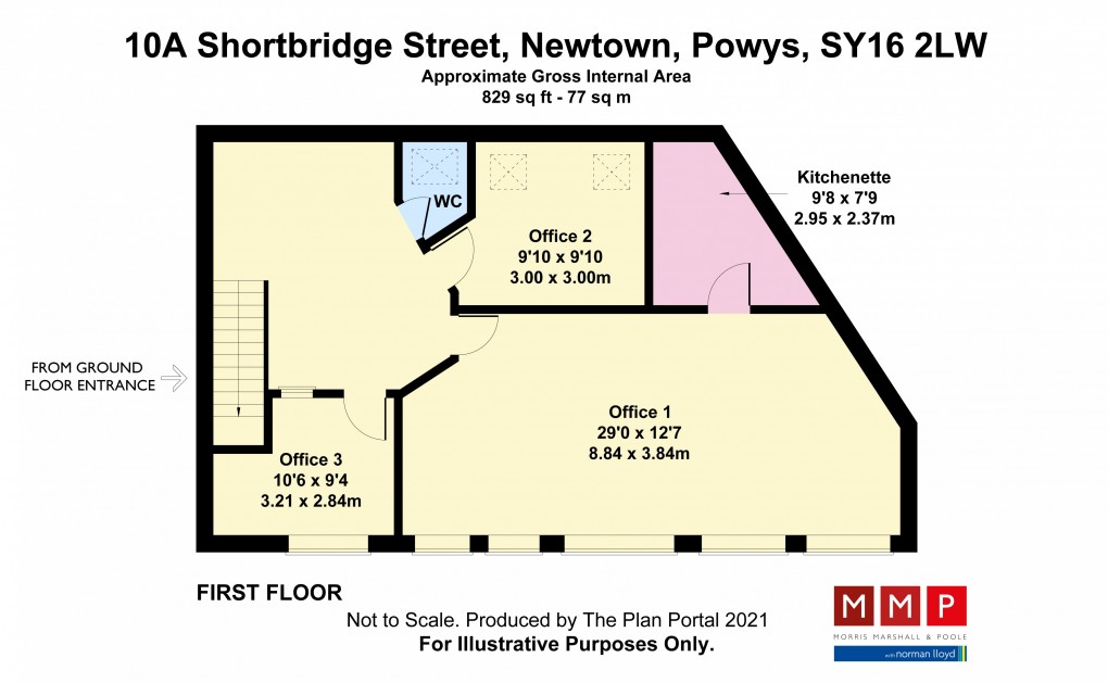 Floorplan for Shortbridge Street, Newtown, Powys