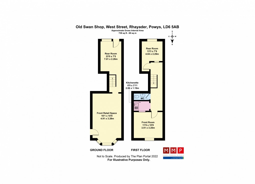 Floorplan for West Street, Rhayader, Powys