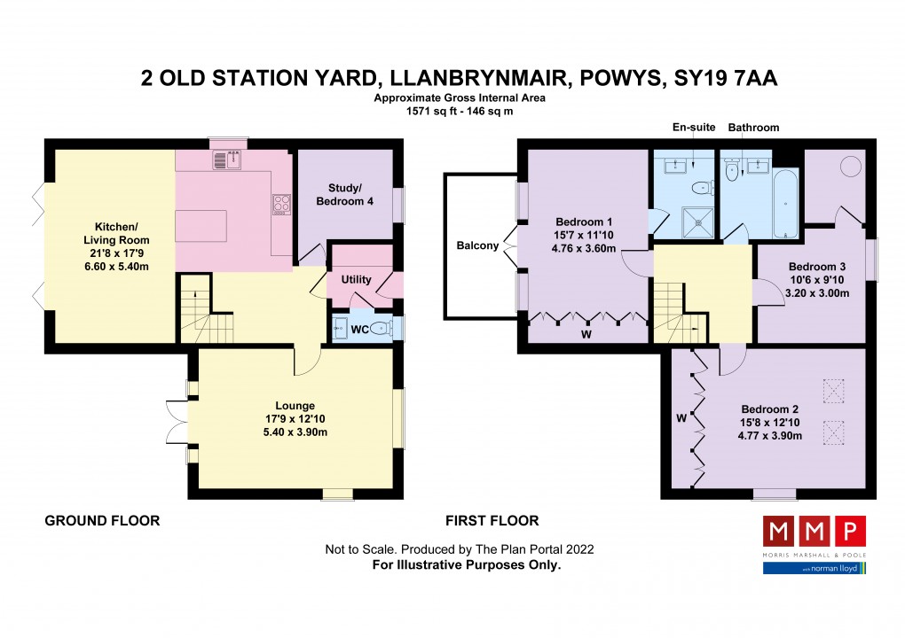 Floorplan for Old Station Yard, Llanbrynmair, Powys