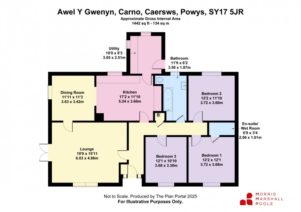 Floorplan for Carno, Caersws, Powys