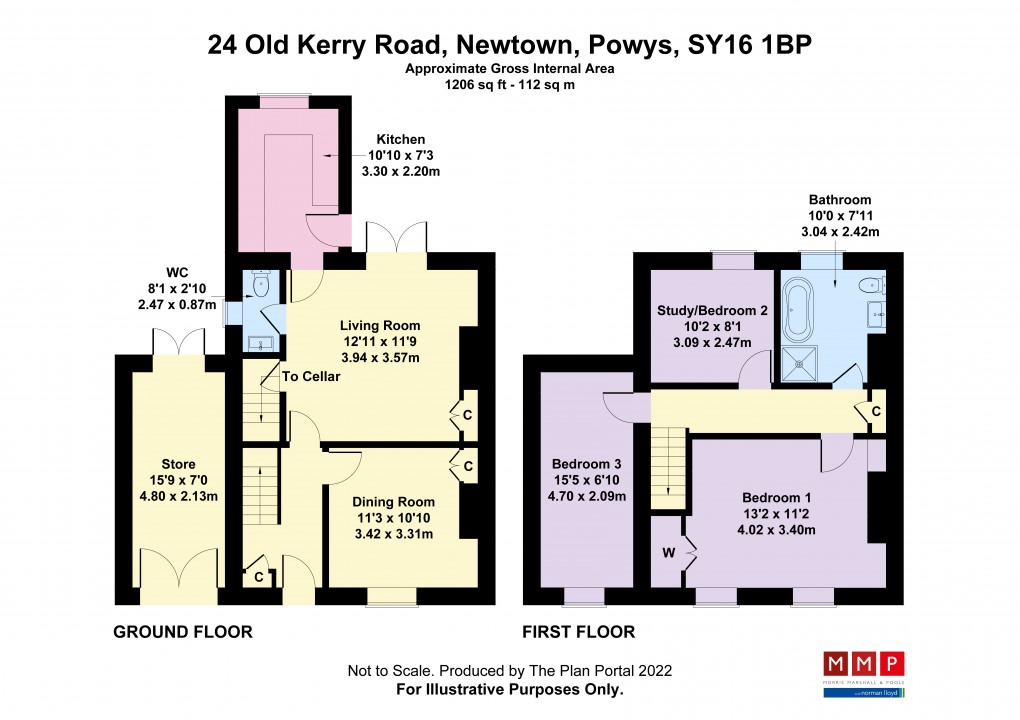 Floorplan for Old Kerry Road, Newtown, Powys