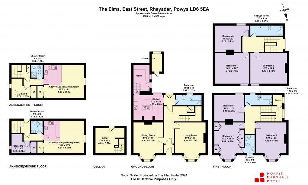 Floorplan for East Street, Rhayader, Powys