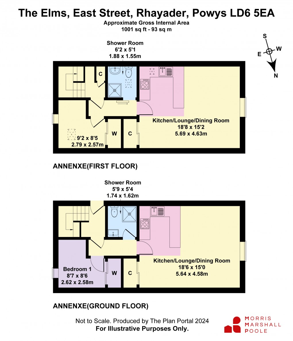 Floorplan for East Street, Rhayader, Powys