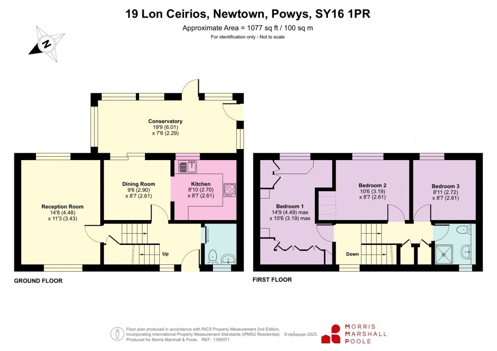 Floorplan for Lon Ceirios, Newtown, Powys