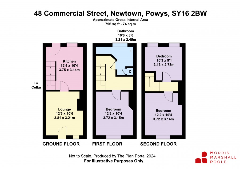 Floorplan for Commercial Street, Newtown, Powys