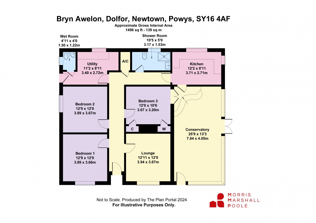 Floorplan for Dolfor, Newtown, Powys