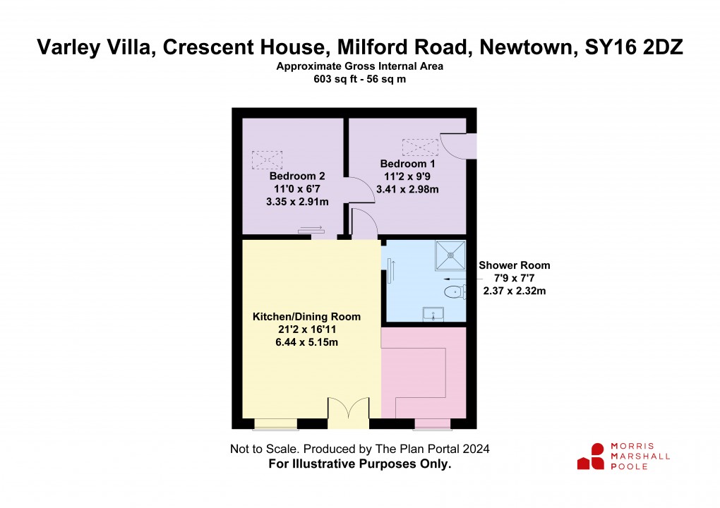 Floorplan for Milford Road, Newtown, Powys