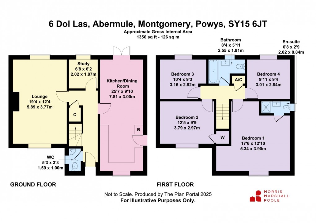Floorplan for Dol Las, Abermule, Montgomery, Powys